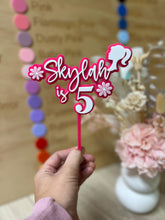 Load image into Gallery viewer, Barbie Cake topper

