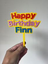 Load image into Gallery viewer, Wiggles Theme Acrylic Cake topper
