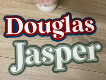 Load image into Gallery viewer, Triple Layered Acrylic Name Wall Plaque
