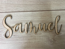 Load image into Gallery viewer, Wood Name Plaque Single Layer
