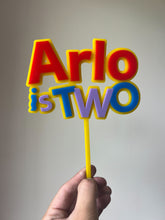 Load image into Gallery viewer, Wiggles Theme Acrylic Cake topper
