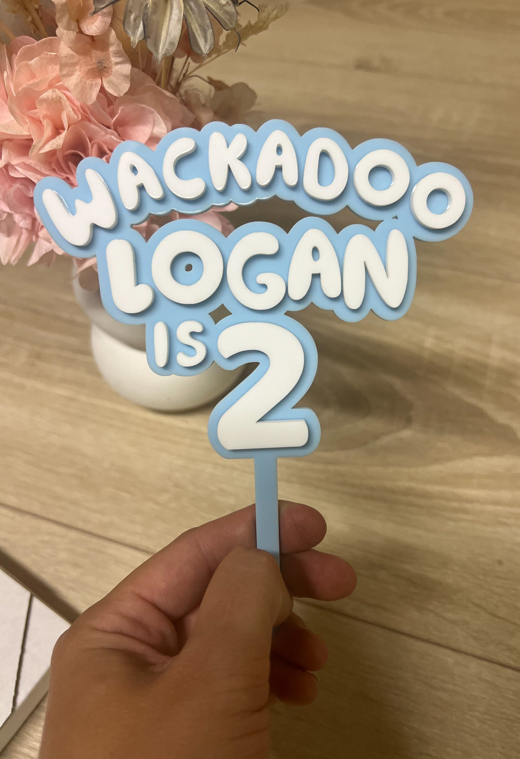 Bluey Wackadoo Cake Topper