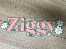 Load image into Gallery viewer, Double Layer Plaque 1 name with Decor
