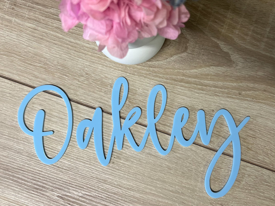 Acrylic Name Wall Script