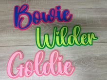 Load image into Gallery viewer, Double Layered Acrylic Name Wall Plaque
