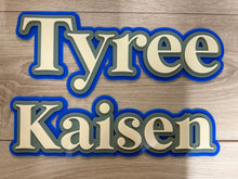 Load image into Gallery viewer, Triple Layered Acrylic Name Wall Plaque
