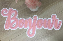 Load image into Gallery viewer, Triple Layered Acrylic Name Wall Plaque
