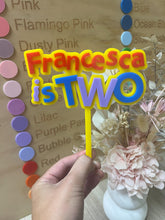 Load image into Gallery viewer, Wiggles Theme Acrylic Cake topper
