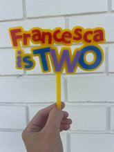 Load image into Gallery viewer, Wiggles Theme Acrylic Cake topper
