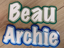 Load image into Gallery viewer, Triple Layered Acrylic Name Wall Plaque
