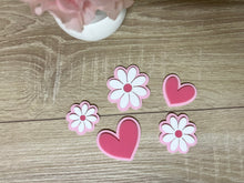 Load image into Gallery viewer, Double layered hearts/flowers
