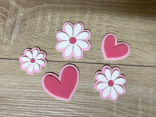 Load image into Gallery viewer, Double layered hearts/flowers
