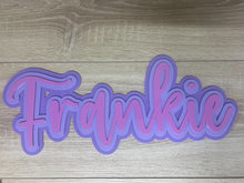 Load image into Gallery viewer, Triple Layered Acrylic Name Wall Plaque

