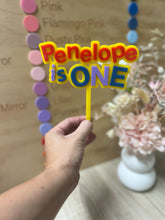 Load image into Gallery viewer, Wiggles Theme Acrylic Cake topper
