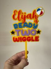 Load image into Gallery viewer, Custom Wiggles Theme Acrylic Cake topper
