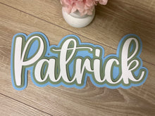Load image into Gallery viewer, Triple Layered Acrylic Name Wall Plaque
