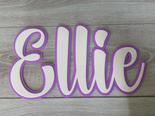 Load image into Gallery viewer, Double Layered Acrylic Name Wall Plaque
