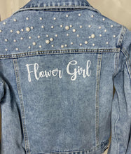 Load image into Gallery viewer, Girls/Kids Pearl Denim Jacket
