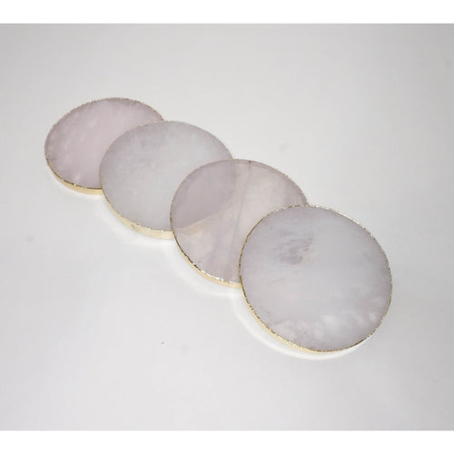 Quartz Round Semi Precious Stone Agate Coaster