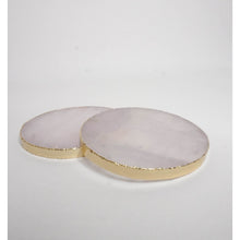 Load image into Gallery viewer, Quartz Round Semi Precious Stone Agate Coaster
