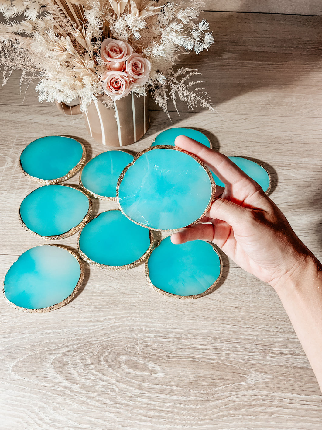 Blank Agate Resin Coaster